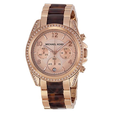 michael kors rose gold watches cheap|two tone rose gold watch.